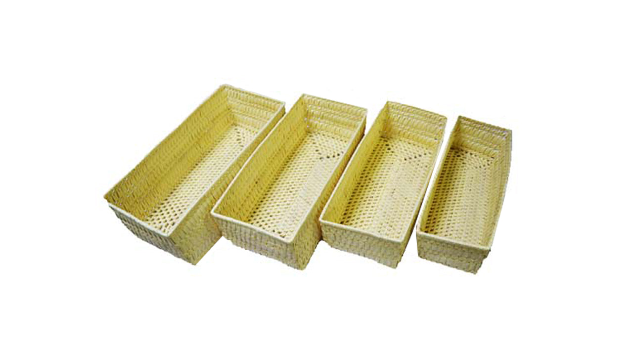 Lakpura Palmyrah Basket Square Shape (Four Pieces) Design A