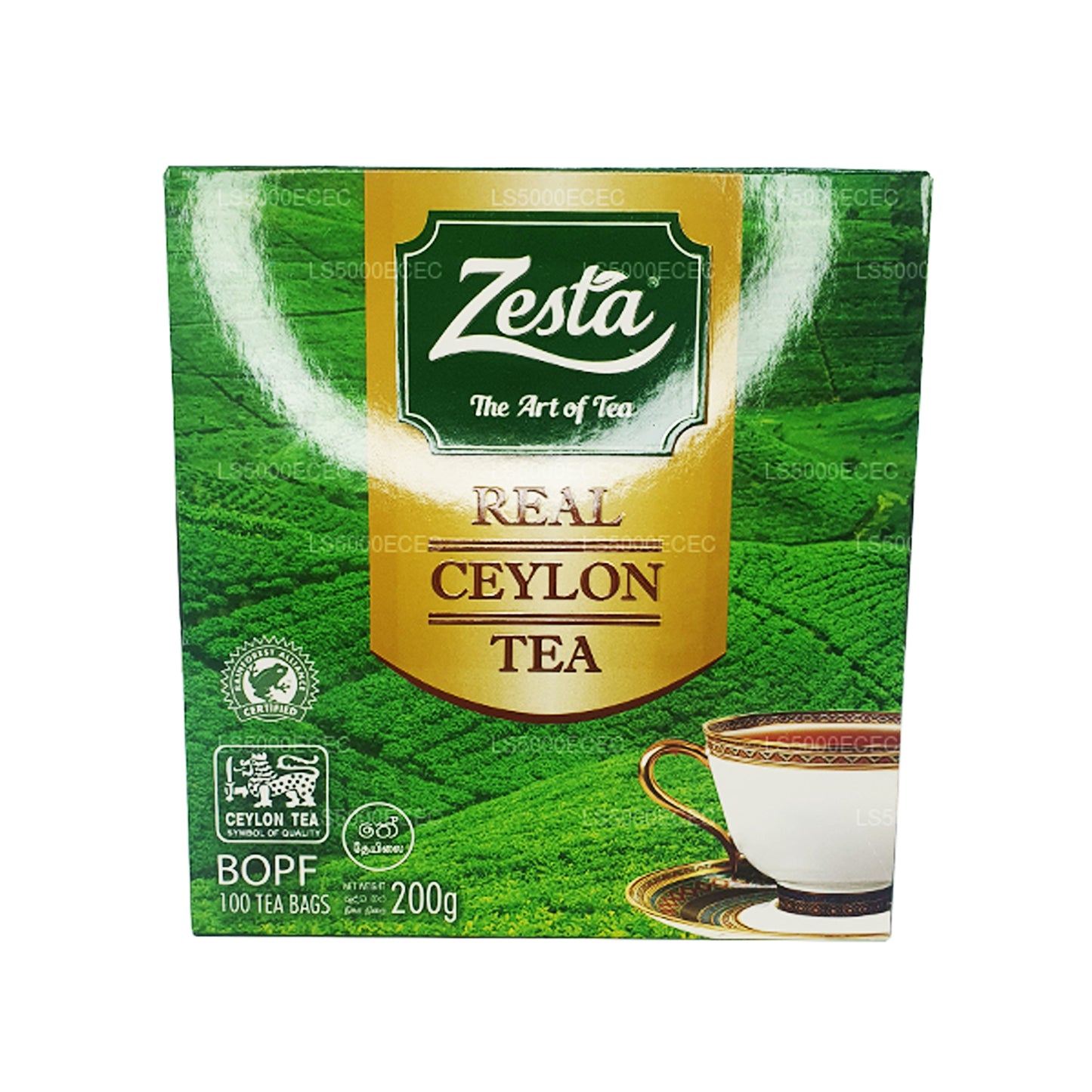 Čaj Zesta Real Ceylon (200g) 100 čajových sáčků