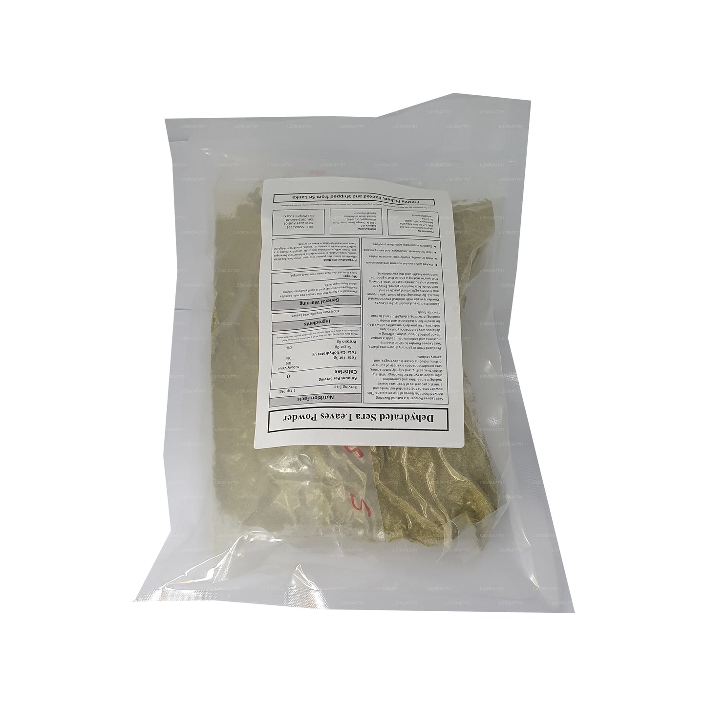 Lakpura Dehydrated Sera Leaves (Cymbopogon Citrates) Powder (100g)