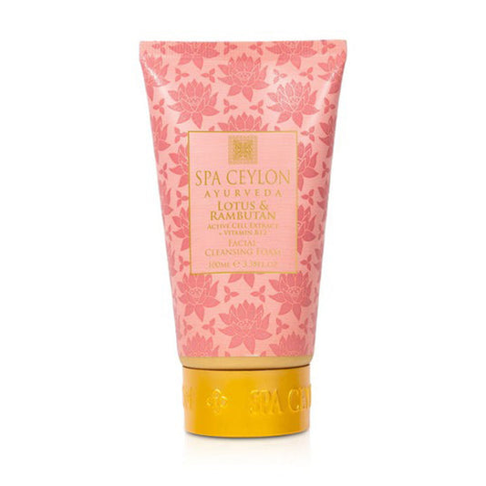 Spa Ceylon Lotus & Rambutan Active Cell Extract + Vitamin B12 Facial Cleansing Foam (100ml)