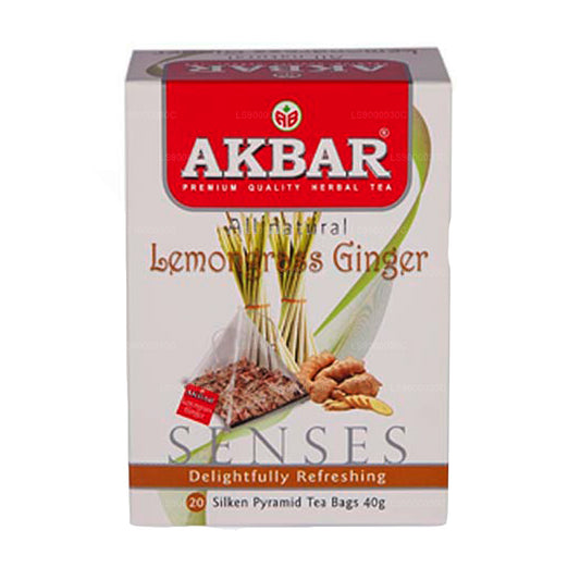 Akbar Citronová tráva a zázvor (40g) 20 čajových sáčků