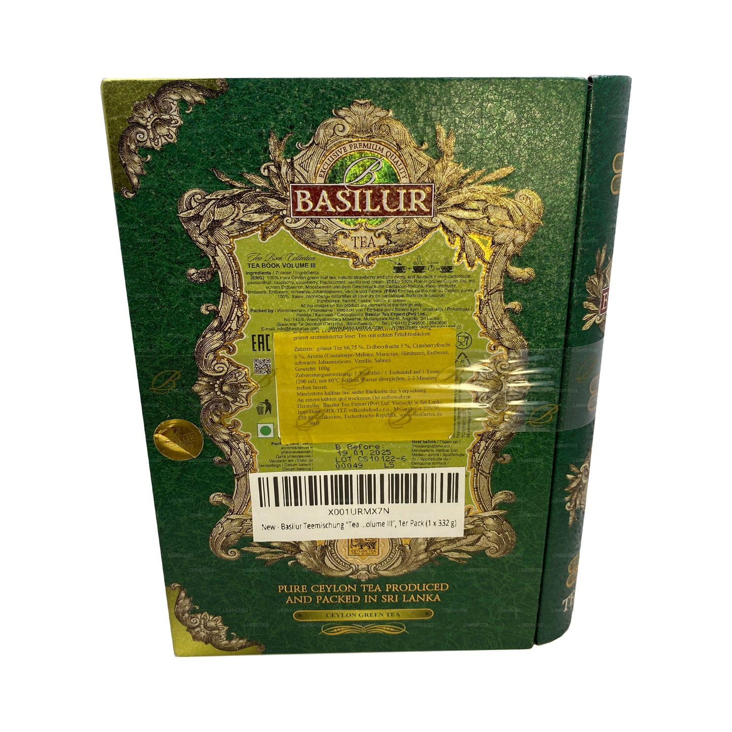 Basilur Tea Book Volume III Green (100g)