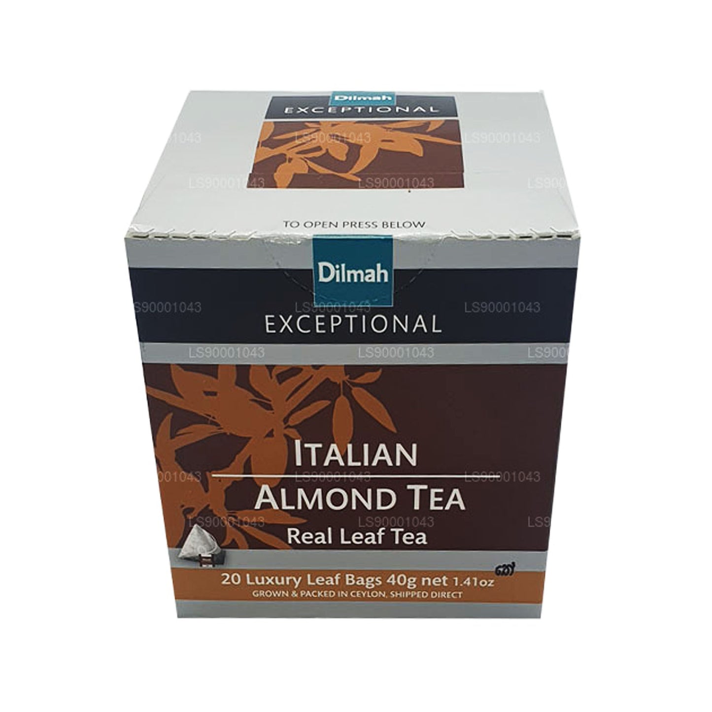 Dilmah Exceptional Italian Almond Real Leaf Tea (40g) 20 čajových sáčků