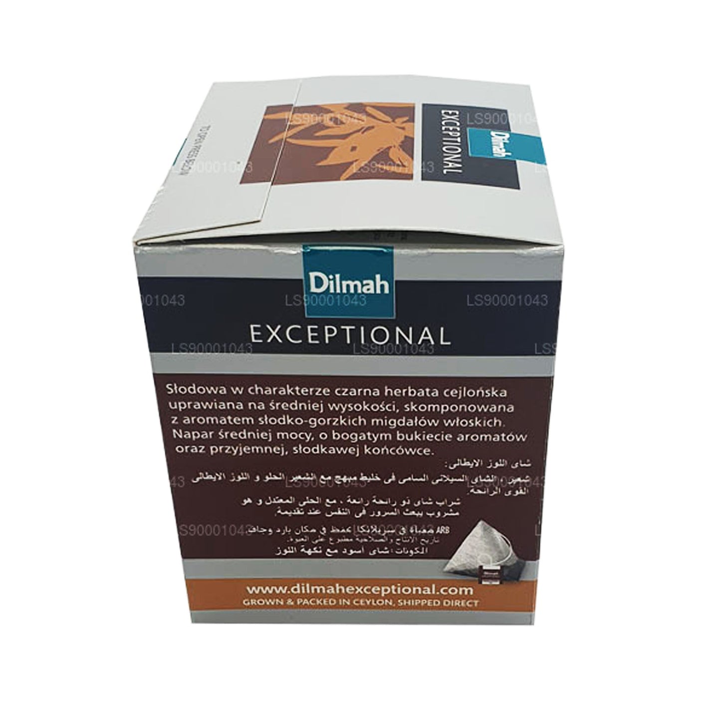 Dilmah Exceptional Italian Almond Real Leaf Tea (40g) 20 čajových sáčků