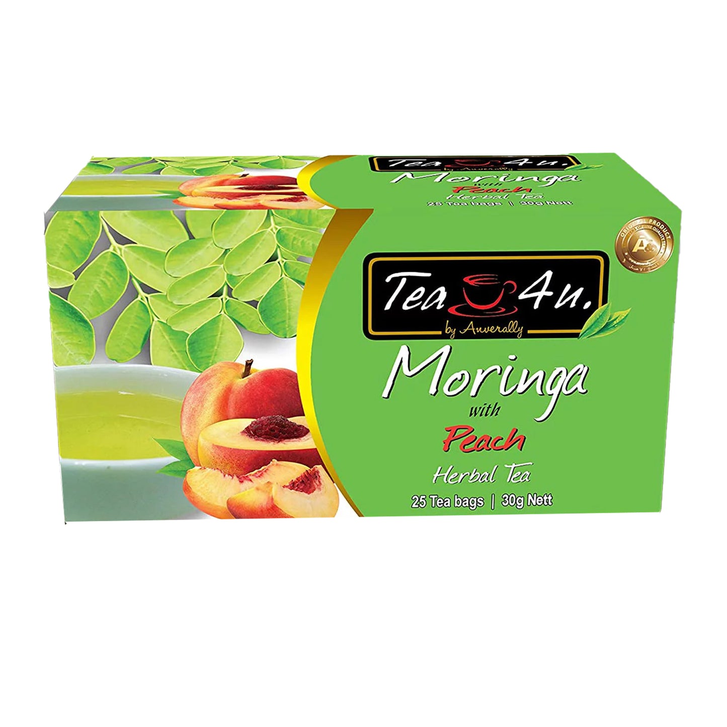 Tea4U Moringa s broskví (30g) 25 čajových sáčků