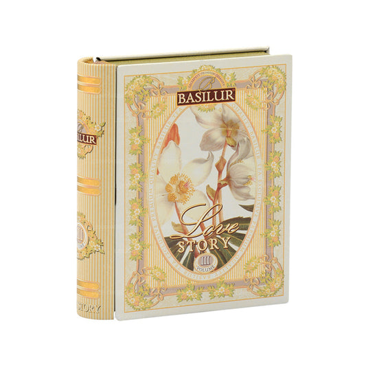 Basilur „Miniaturní čajová kniha - milostný příběh svazek III“ (10g) Caddy