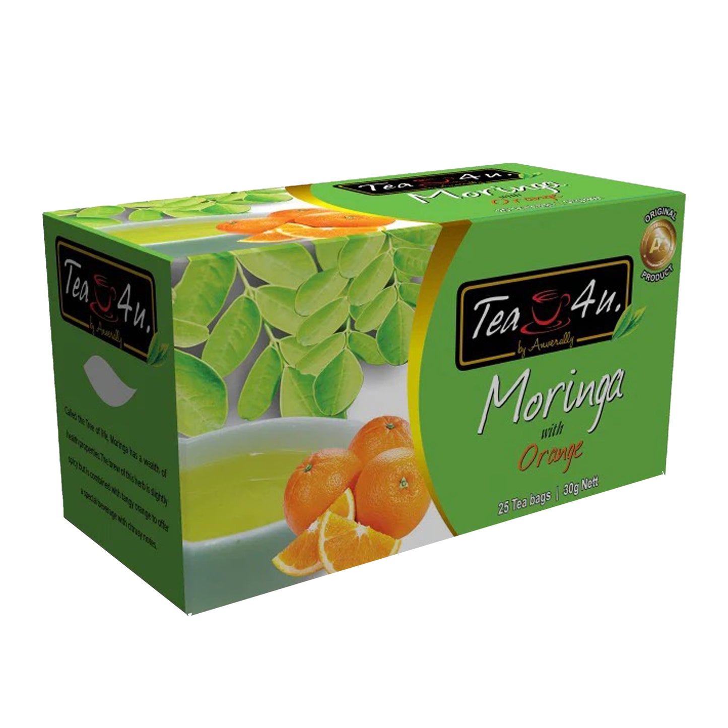 Tea4U Moringa s pomerančem (30g) 25 čajových sáčků