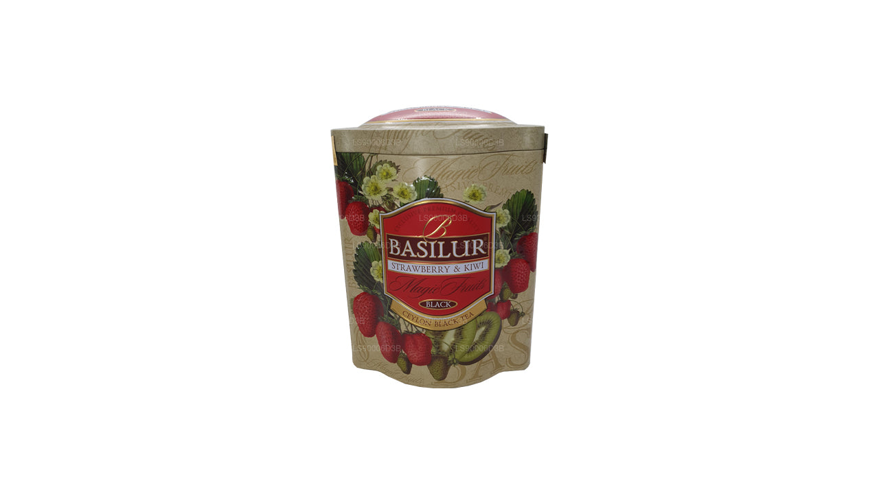 Basilur Strawberry and Kiwi Magic Fruits Tin Caddy (100g)