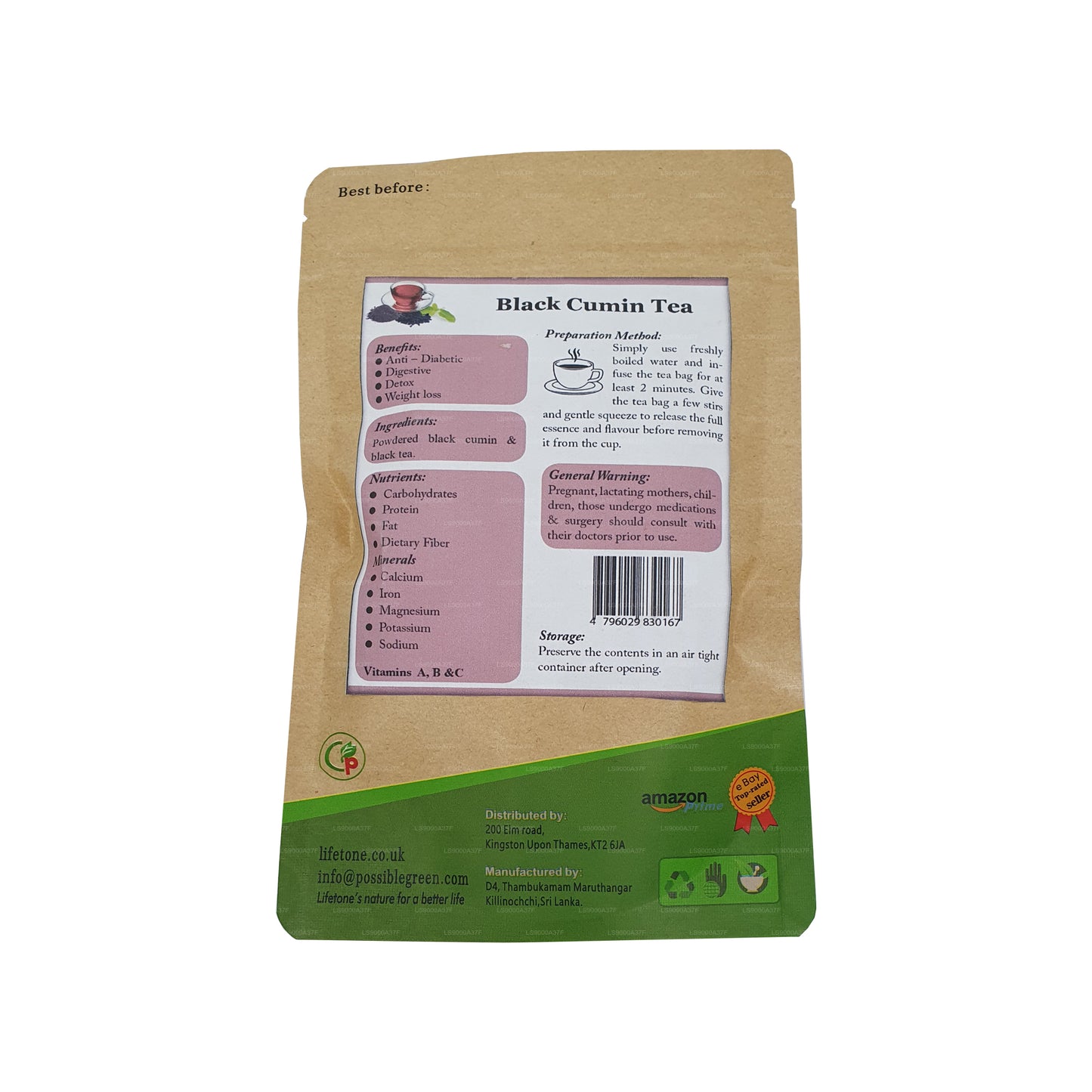 Lifetone Black Cumin Tea (40g)