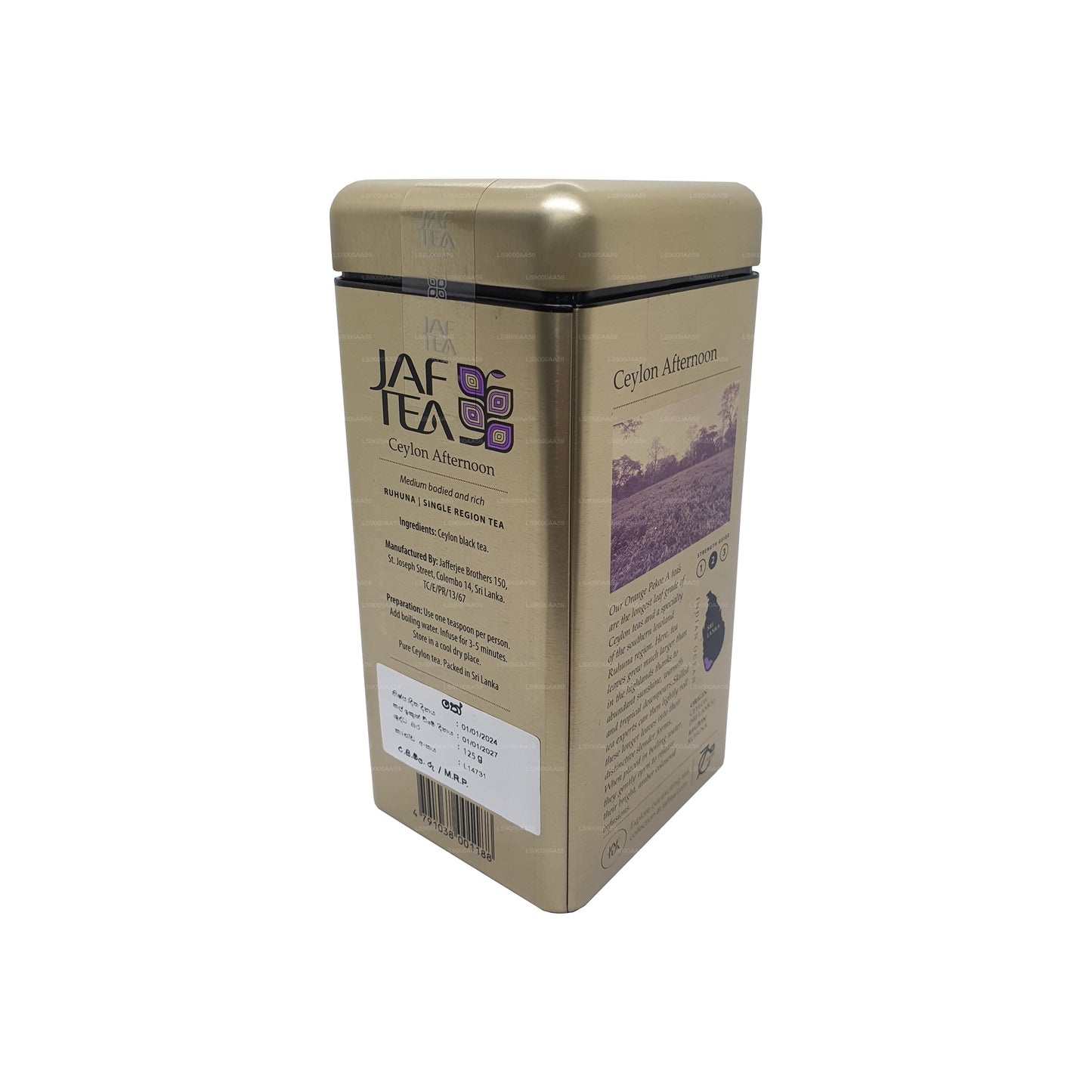 Jaf Tea Classic Gold Collection Ceylon Afternoon Caddy (125g)