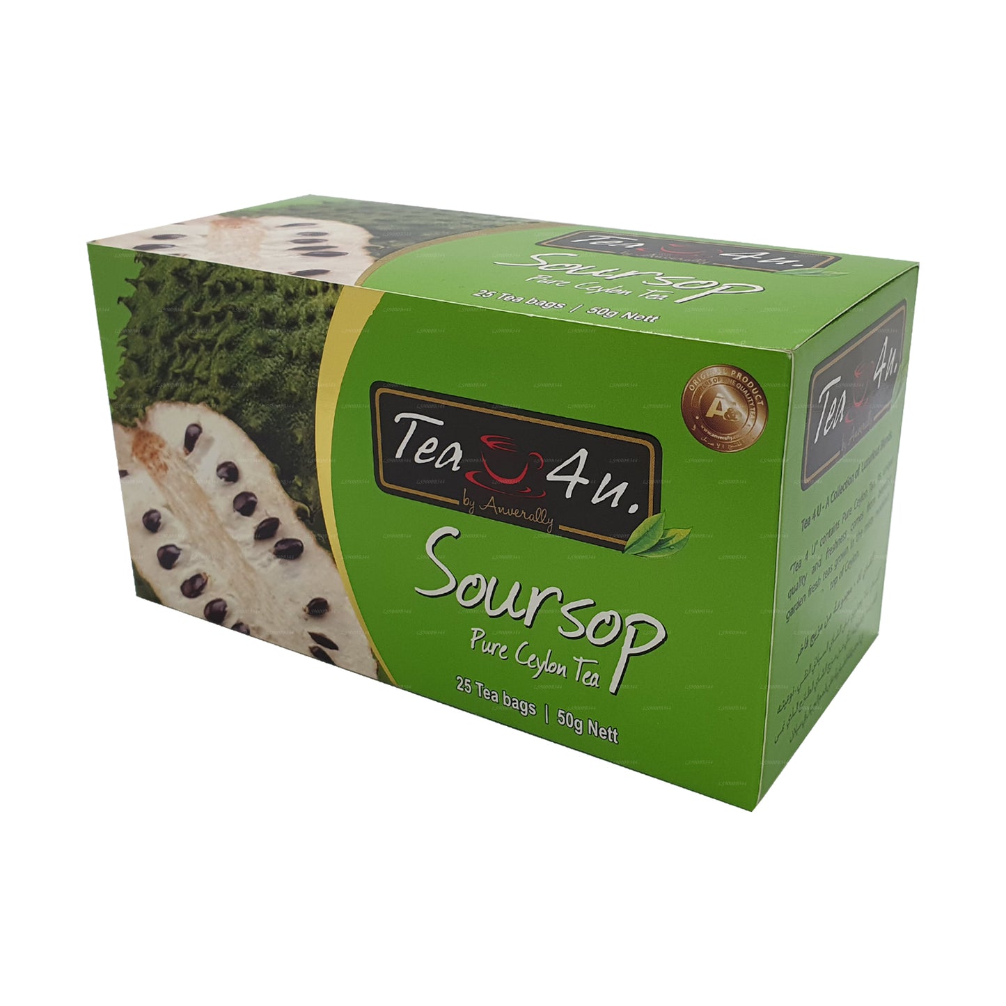 Tea4U Černý čaj se soursopem (50g) 25 čajových sáčků