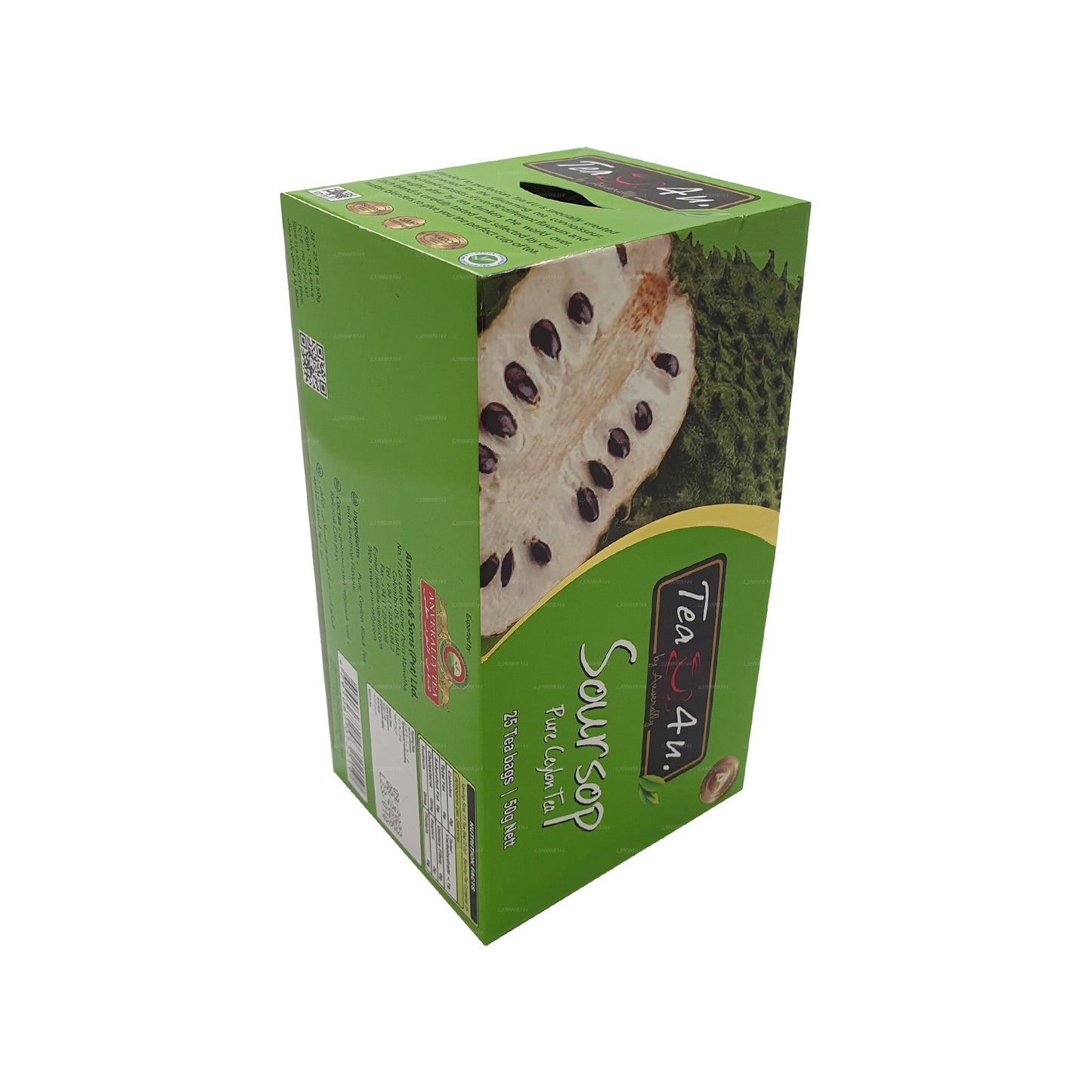 Tea4U Černý čaj se soursopem (50g) 25 čajových sáčků