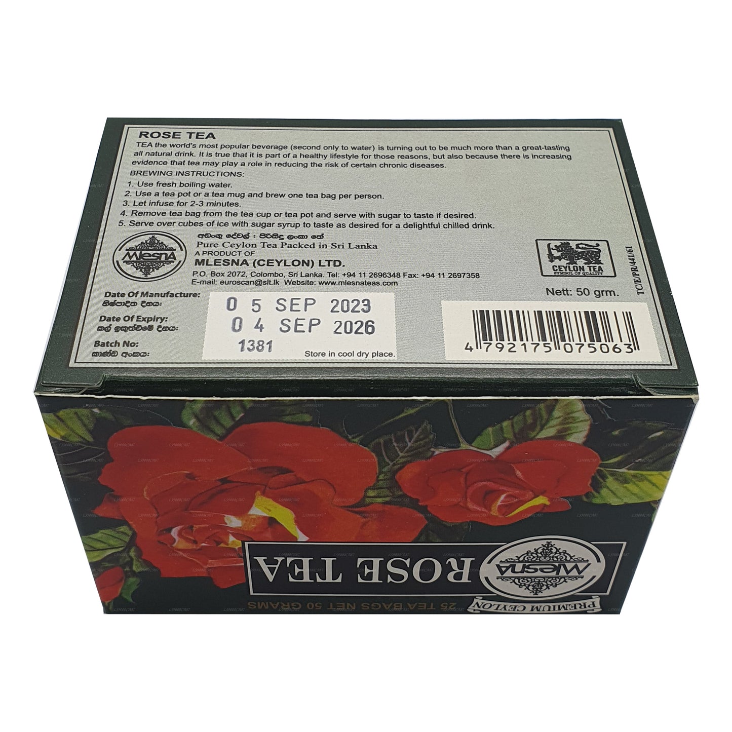 Mlesna Rose Tea (50g) 25 čajových sáčků