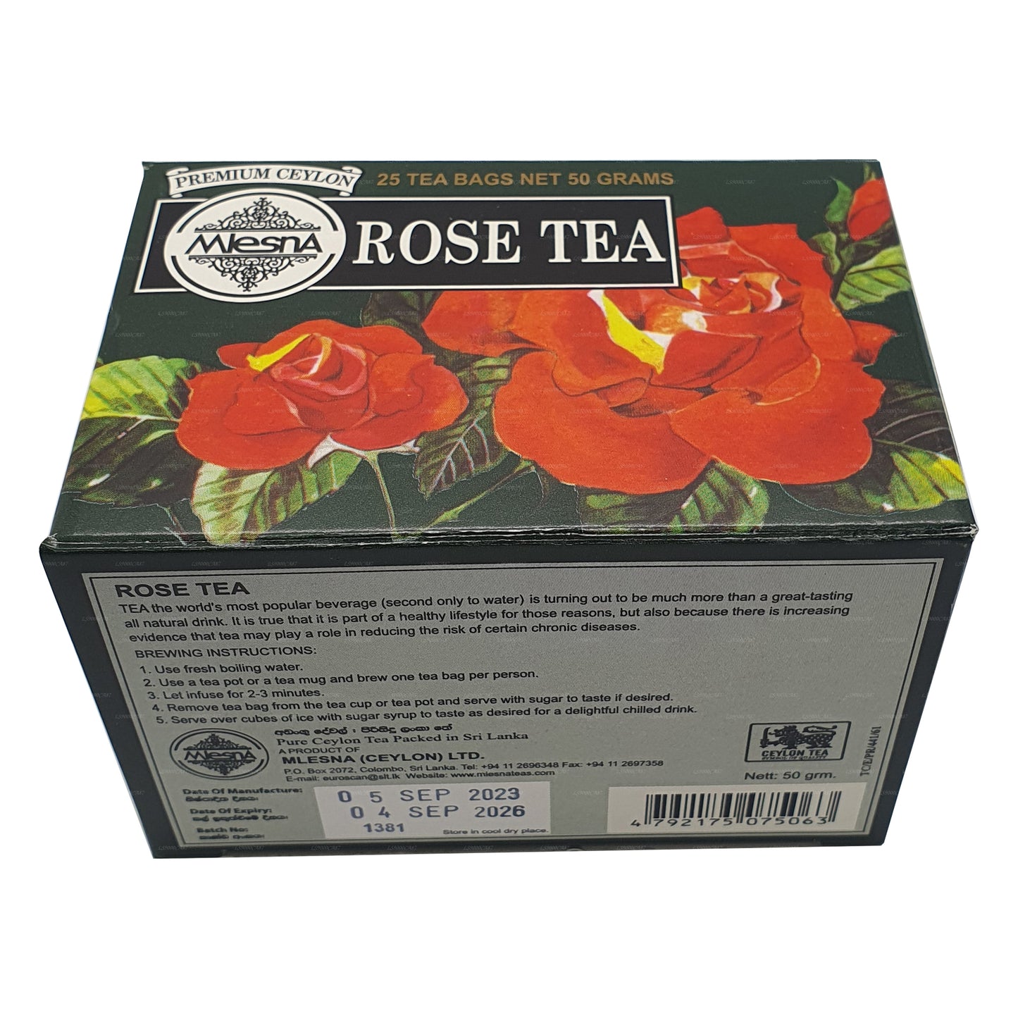 Mlesna Rose Tea (50g) 25 čajových sáčků