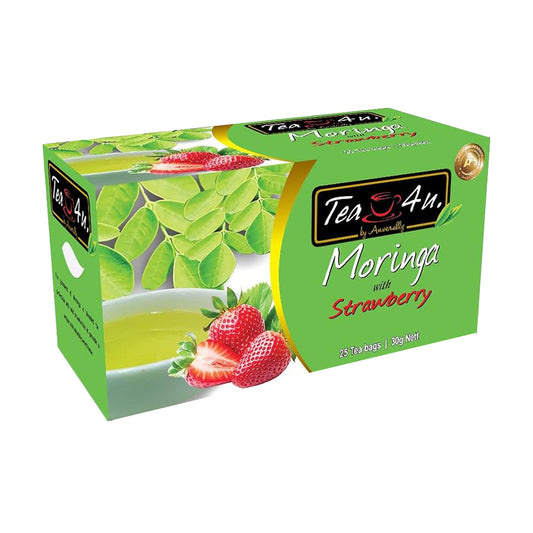 Tea4U Moringa s jahodami (30g) 25 čajových sáčků