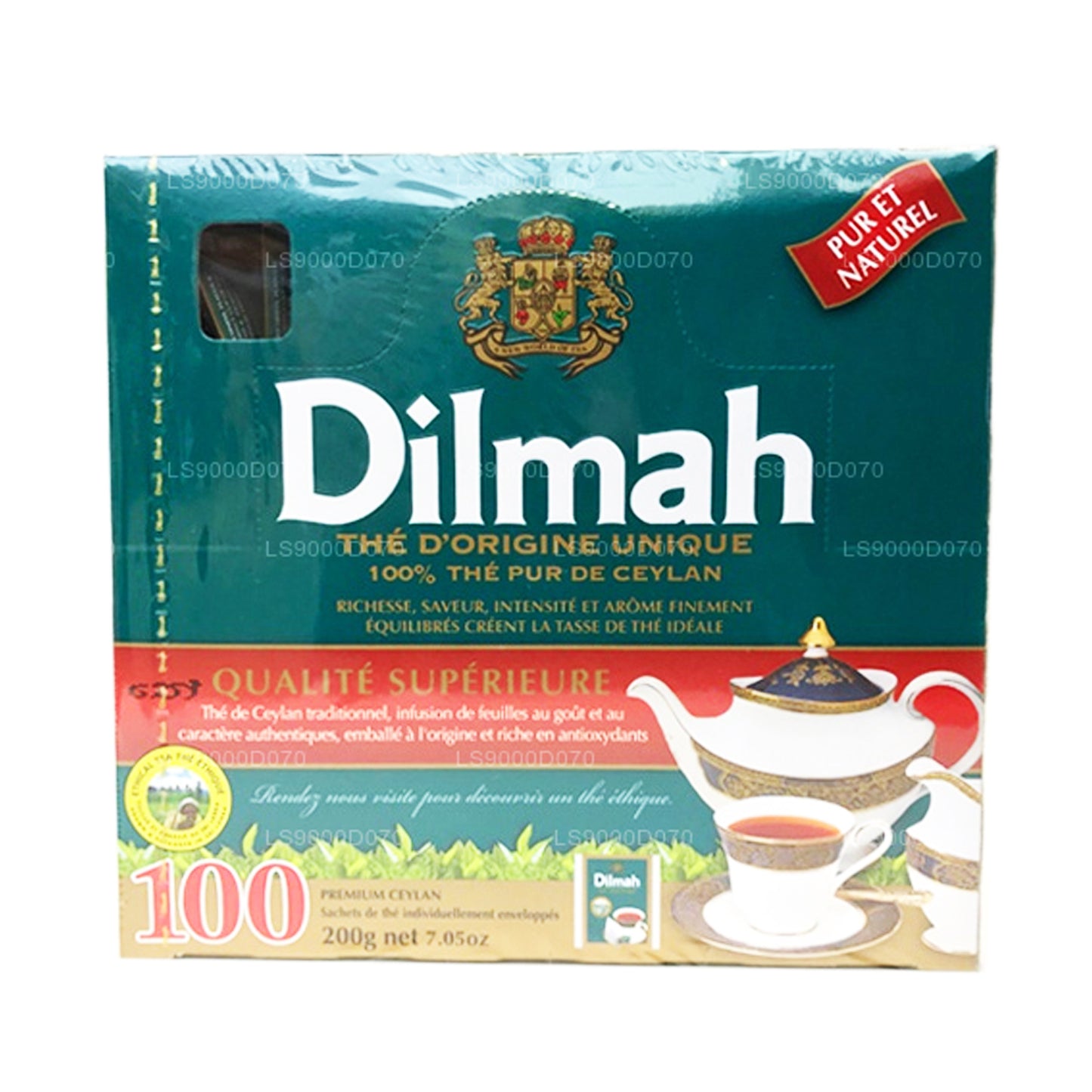 Papírová obálka Dilmah Premiun (100 čajových sáčků)