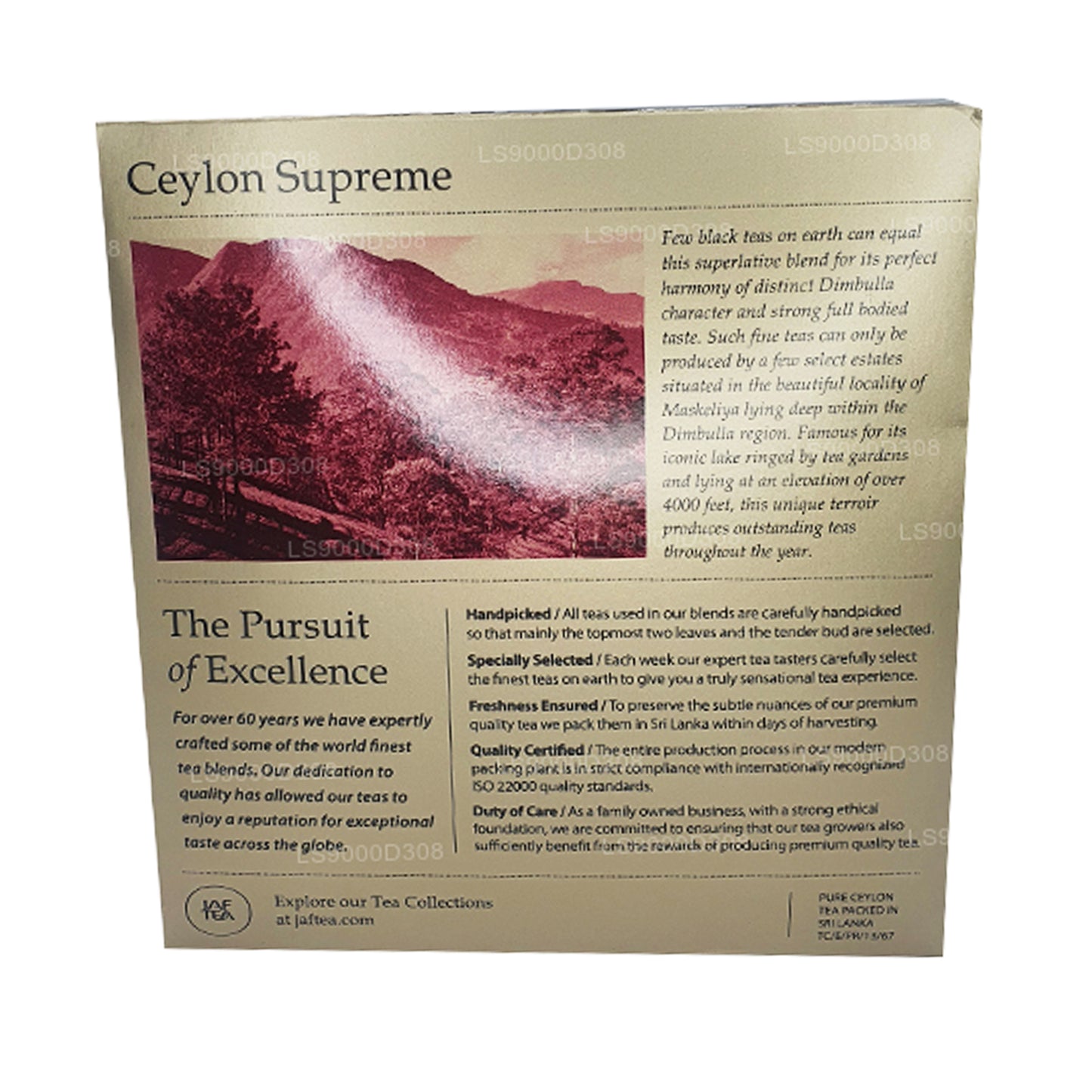 Jaf Tea Classic Gold Collection Ceylon Supreme (200g)