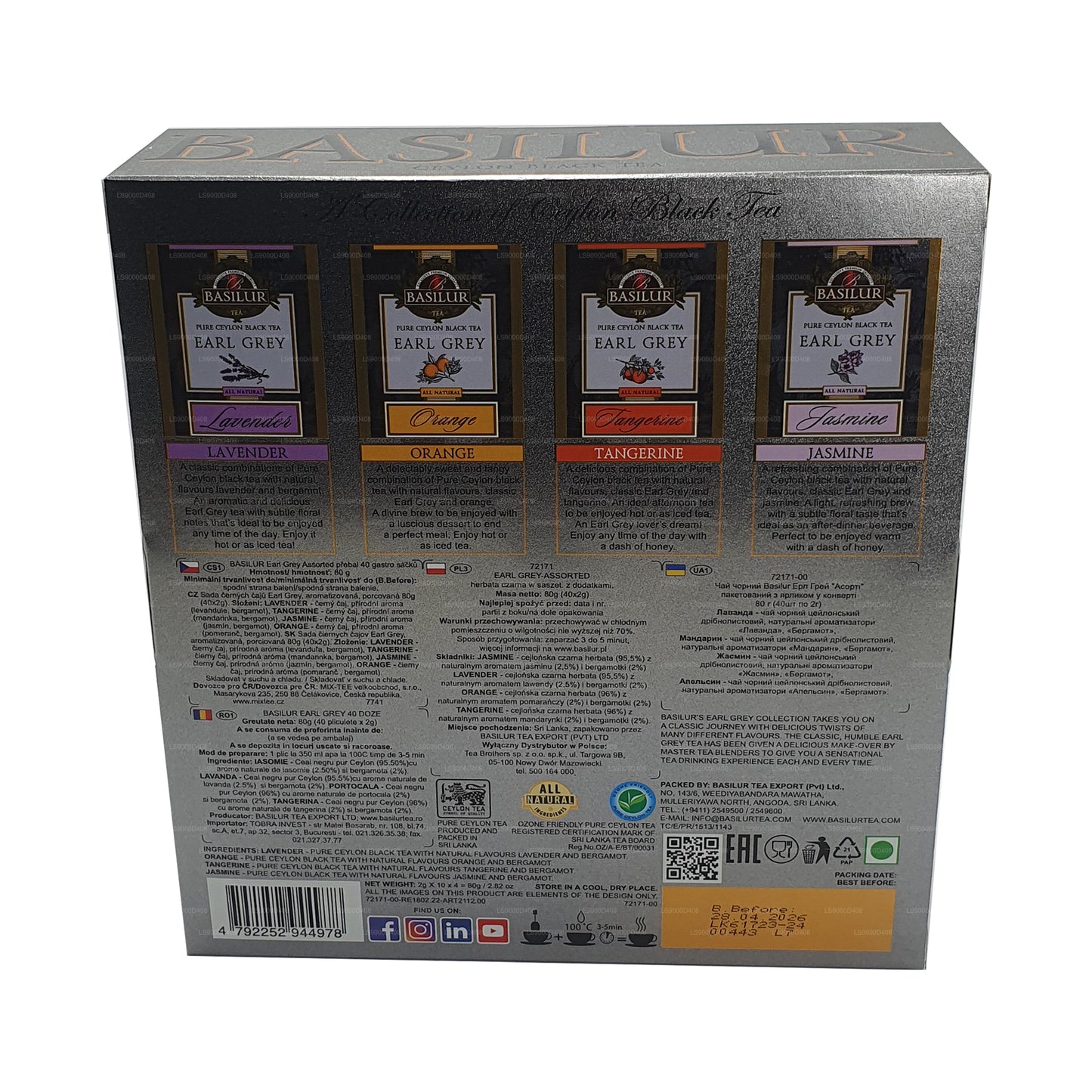 Basilur Earl Grey Collection Rozmanité (80g)