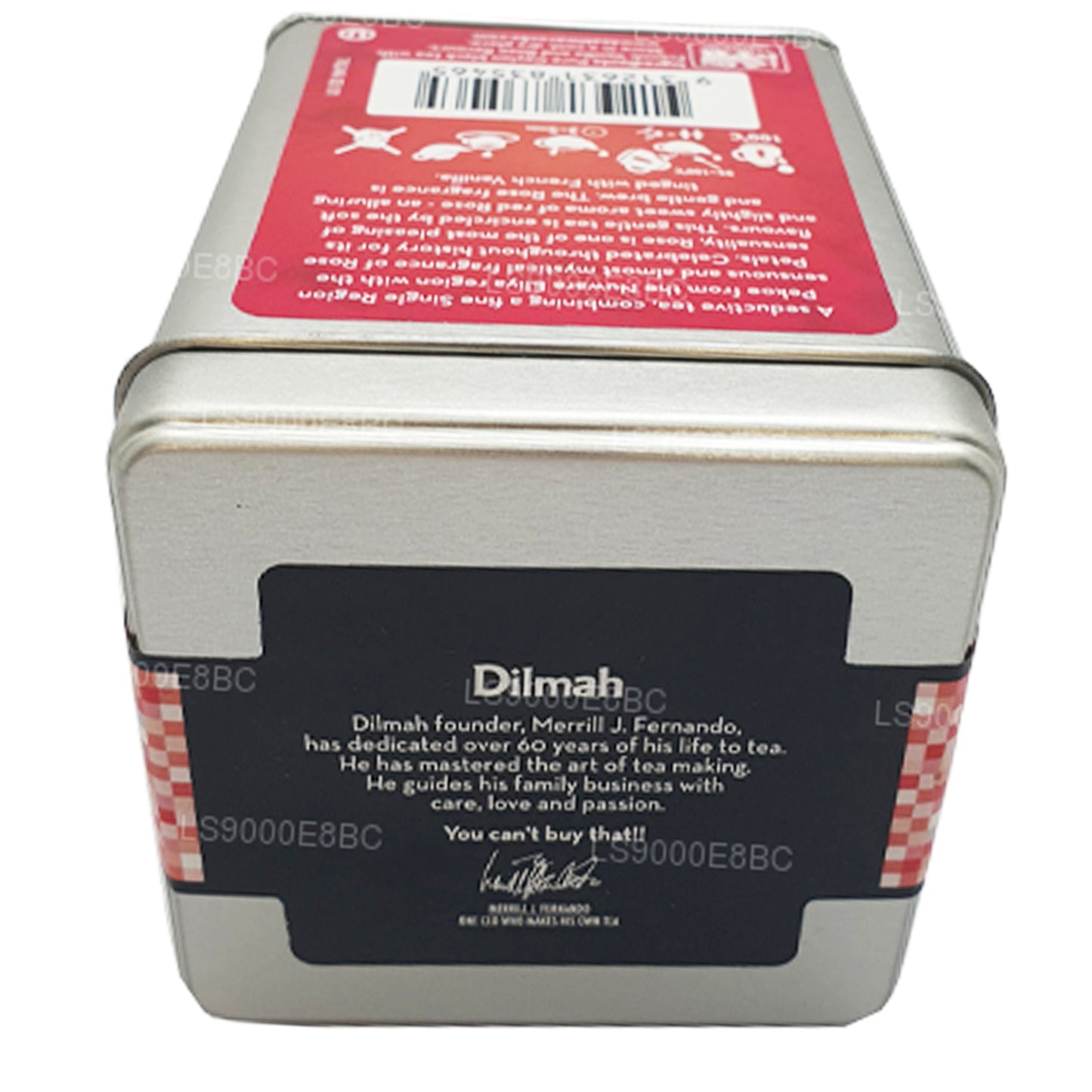 Dilmah T-series Rose s francouzským vanilkovým sypaným listovým čajem (100g)