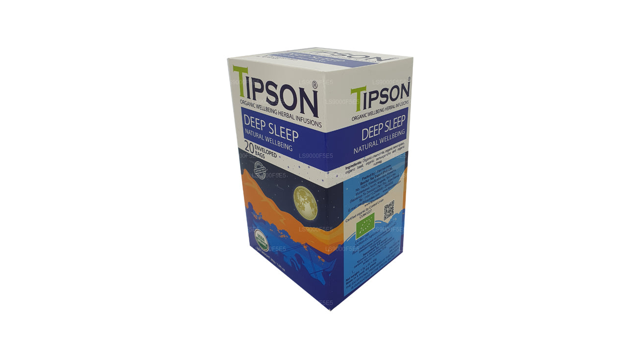 Tipson Organic Deep Sleep Natural Wellbeing 20 Enveloped Bags (30g)