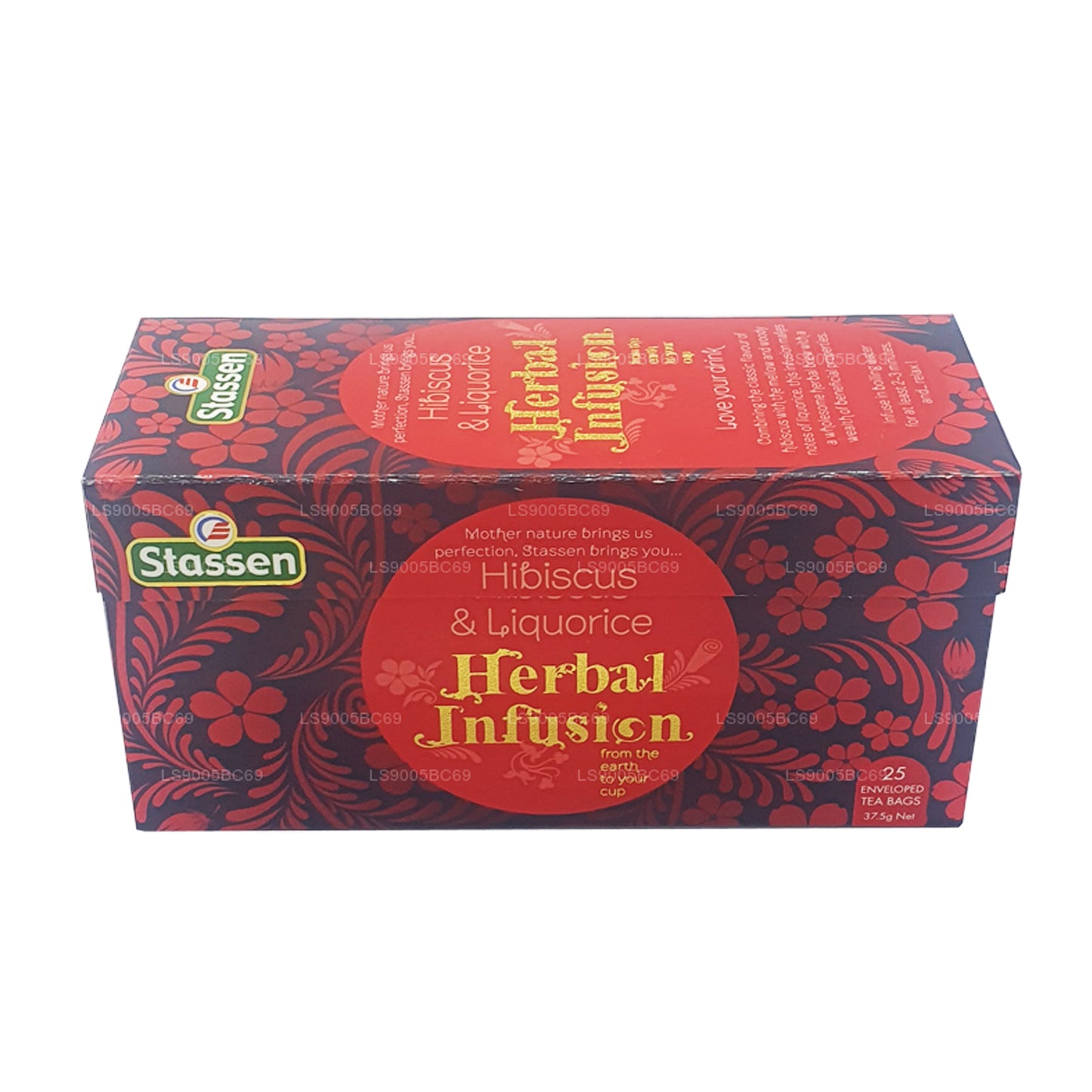 Stassen Hibiscus and Liquorice Herbal Infusion Tea (37.5g) 25 Tea Bags