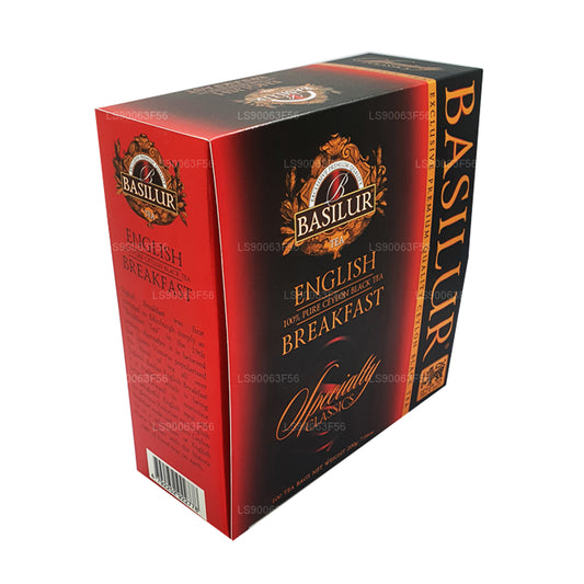 Basilur English Breakfast Čistý ceylonský černý čaj (200g) 100 čajových sáčků