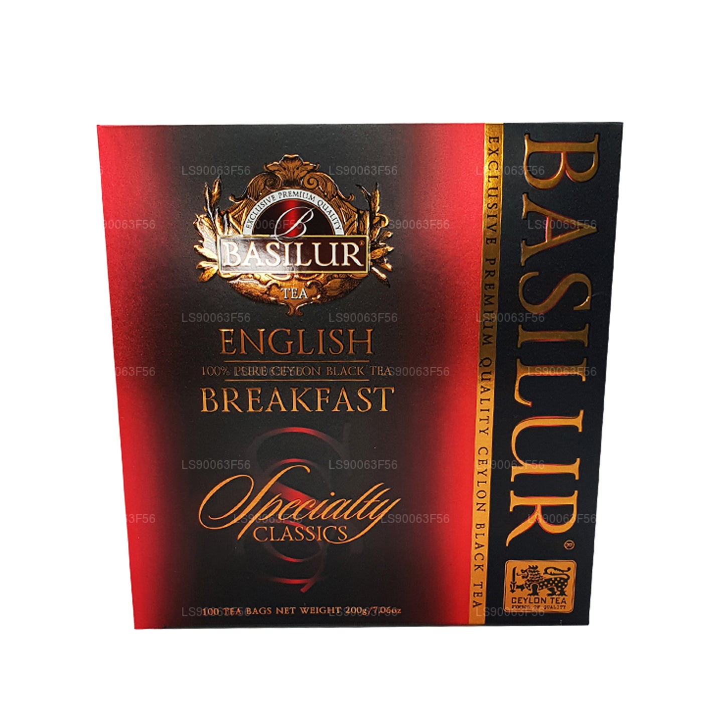 Basilur English Breakfast Čistý ceylonský černý čaj (200g) 100 čajových sáčků