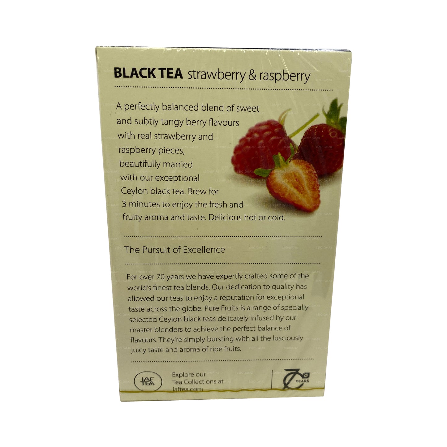 Jaf Tea Strawberry and Raspberry Black Tea (30g) 20 Envelope Tea Bags