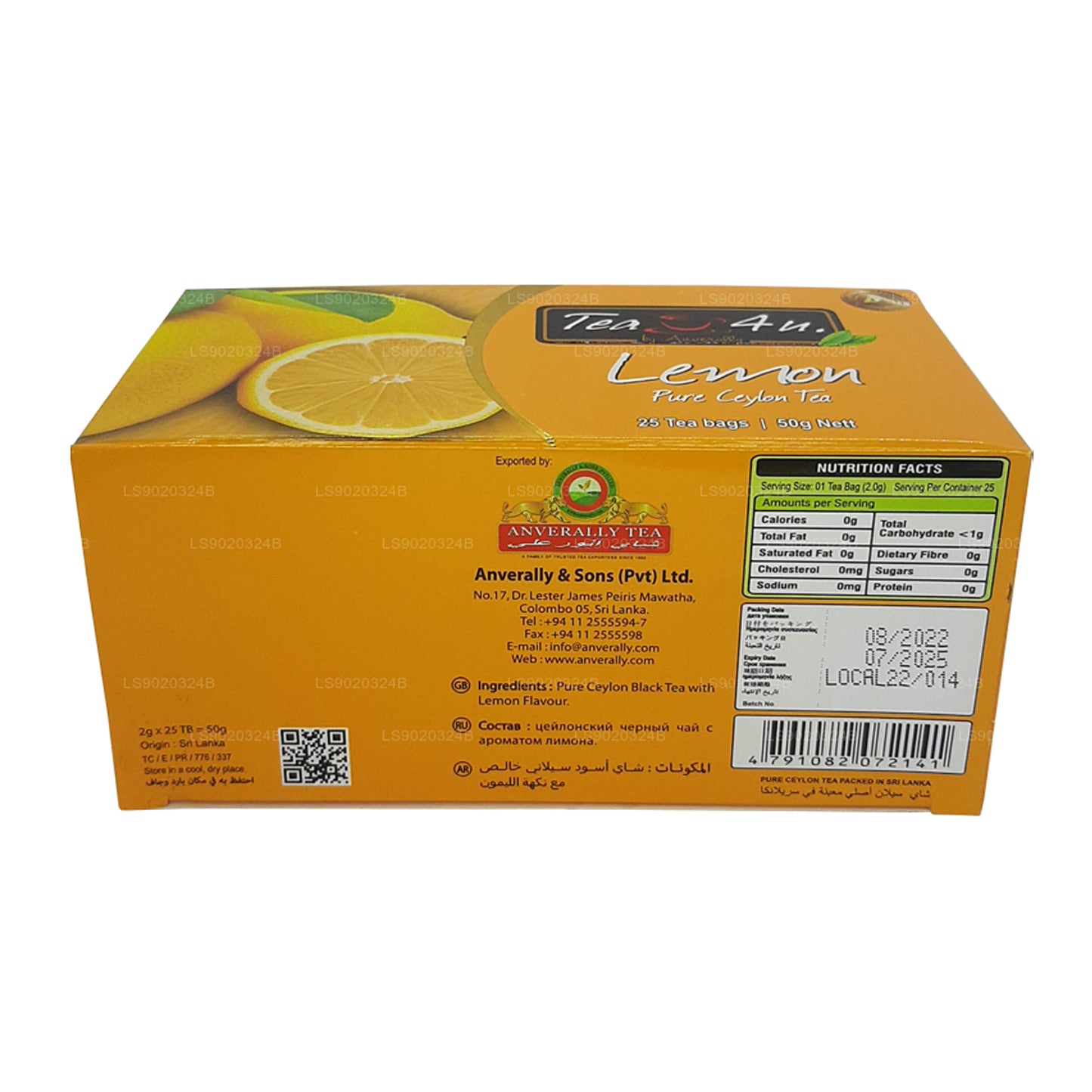 Tea4U Citronový čaj (50g) 25 čajových sáčků