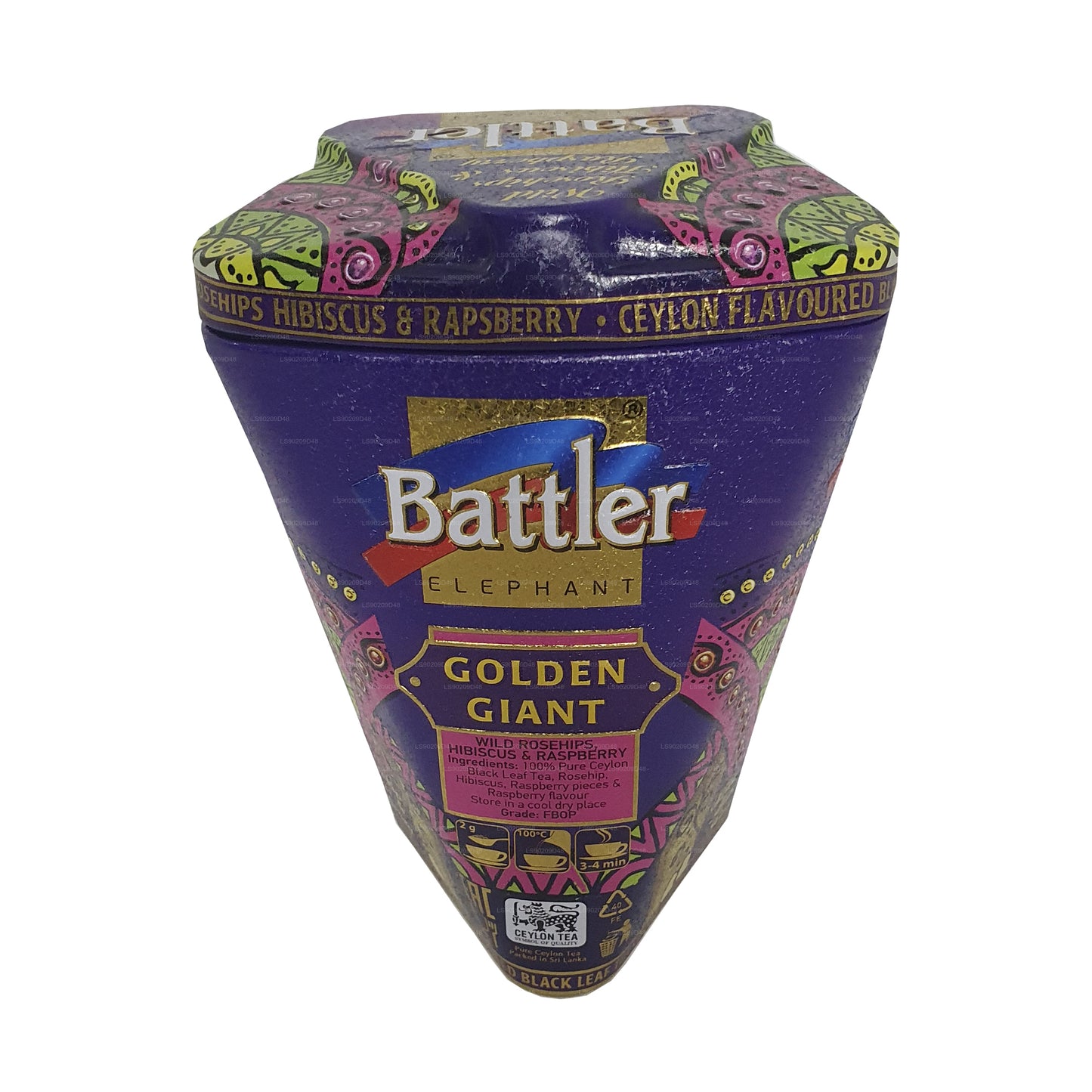 Battler Golden Giant divoká šípka, ibišek a malina (100g) Caddy