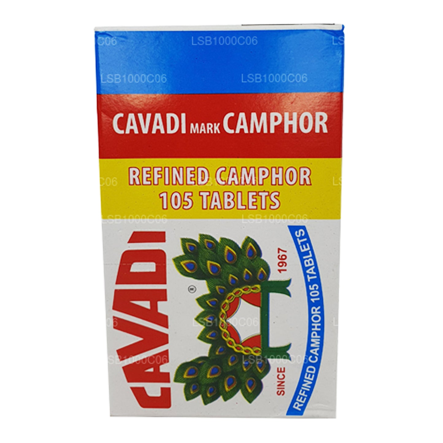 Cavadi Mark Camphor Refined Camphor 105 Tablets