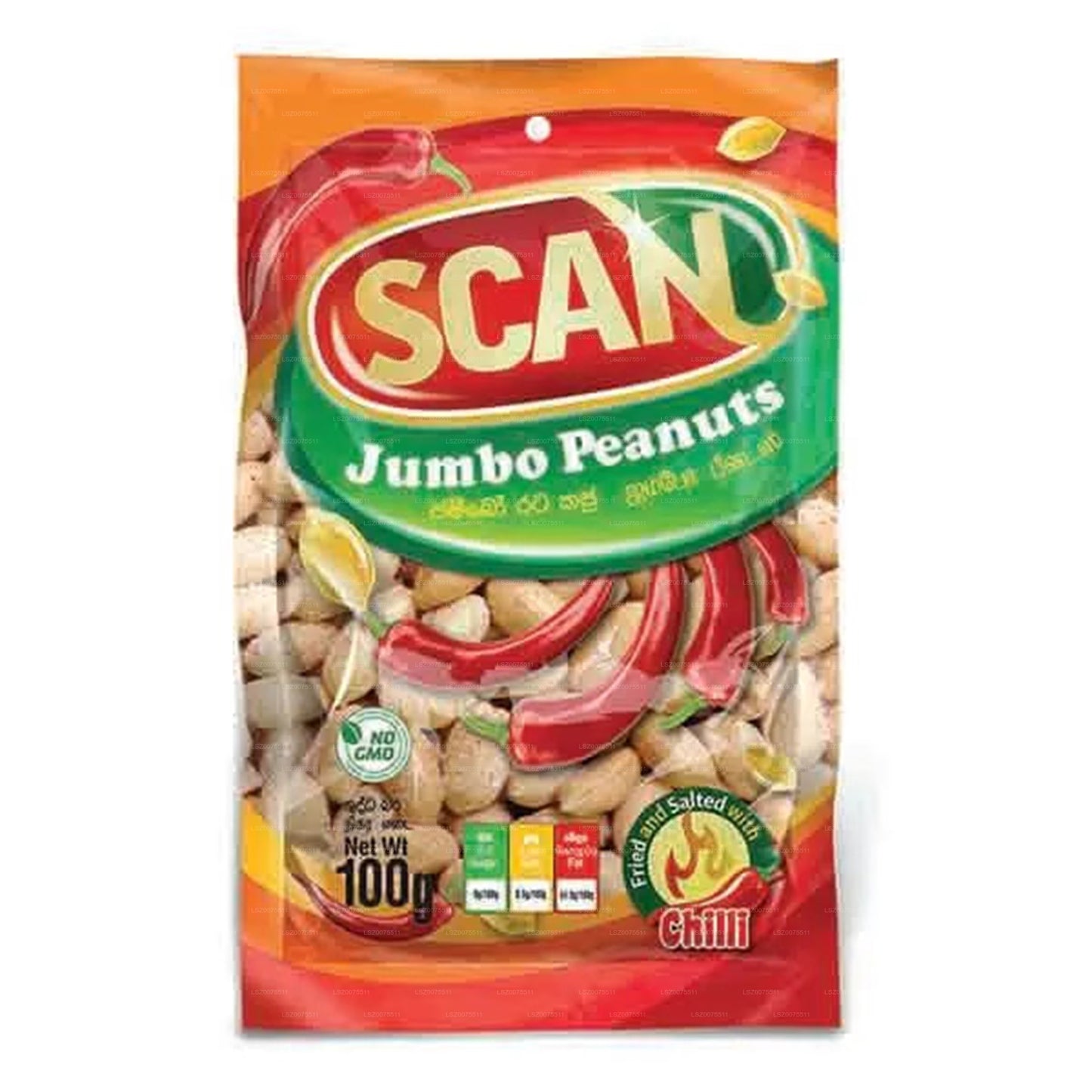 Scan Chilli Jumbo Arašídy (100g)