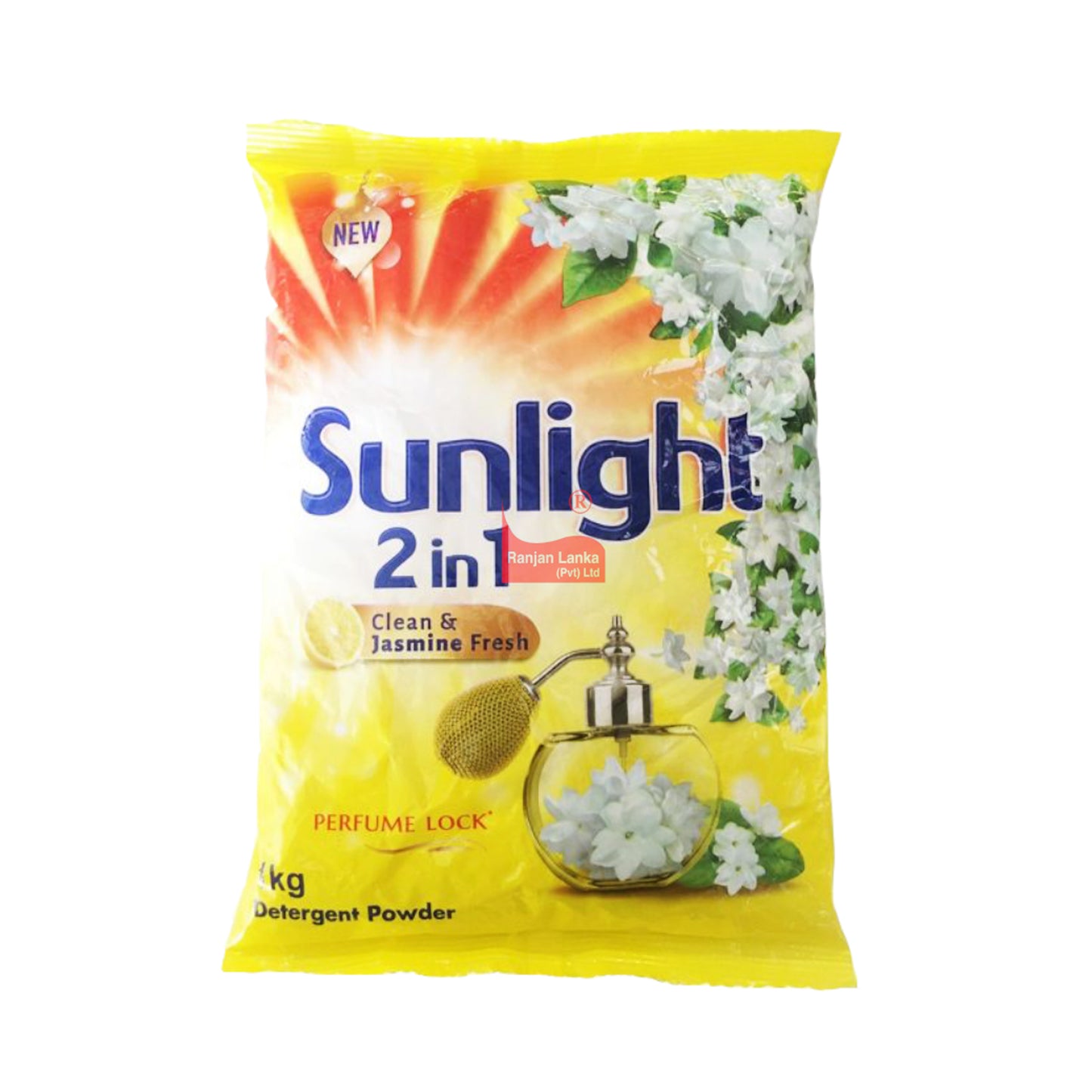 Sunlight Clean a jasmínový čerstvý prací prášek (1kg)