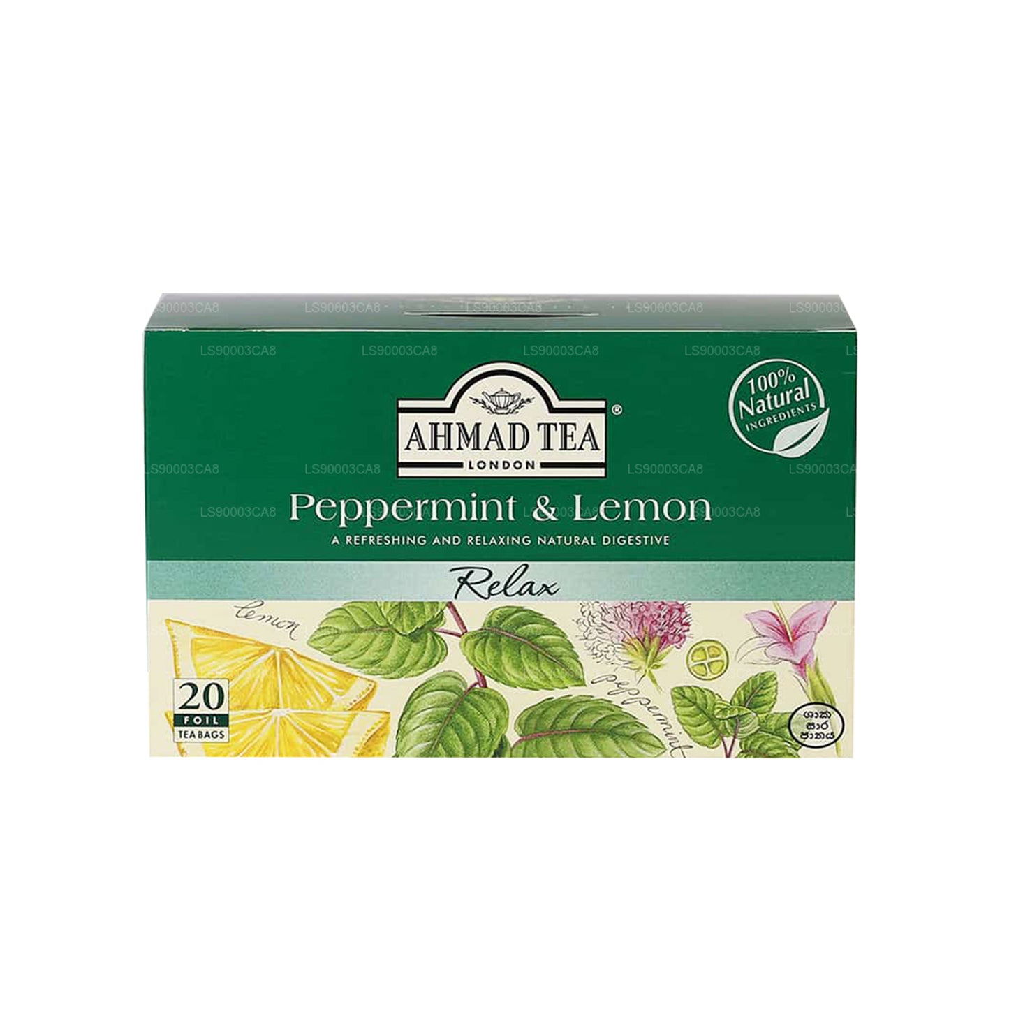 Ahmad Tea Peppermint & Lemon (30g) 20 fóliových čajových sáčků