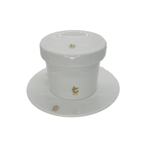 Dilmah Porcelain Tea Cup and Saucer with Lid