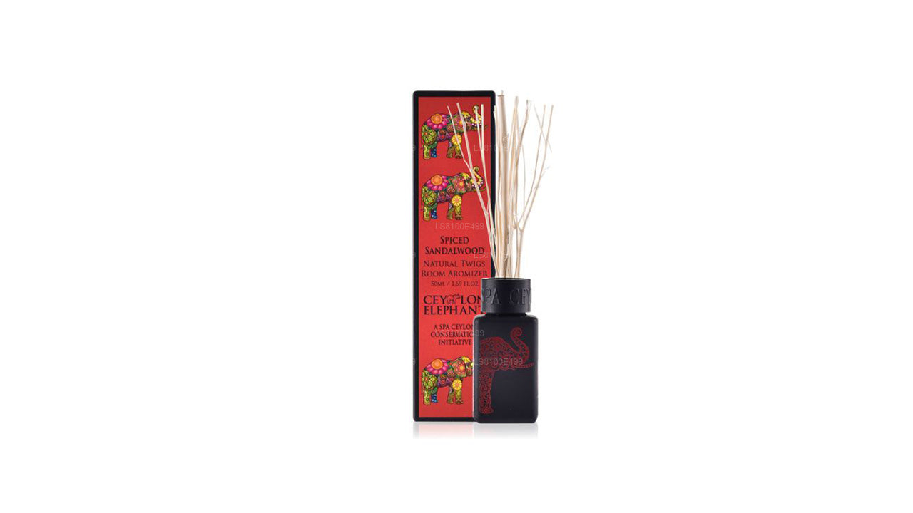 Spa Ceylon Ceylon Elephant Spiced Sandalwood Natural Twig Room Aromizer (50ml)