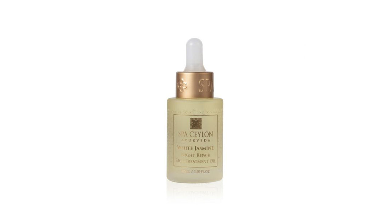 Spa Ceylon White Jasmine Night Repair Face Treatment Oil (30ml)