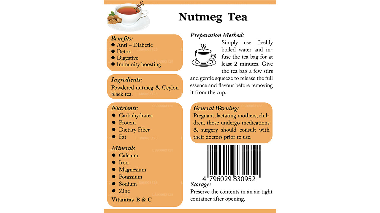 Lifetone Nutmeg Tea (40g)