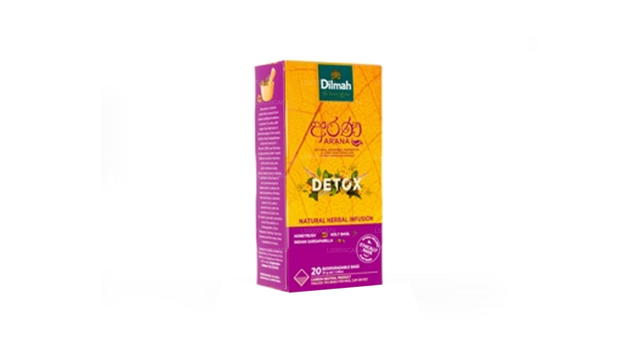 Dilmah Arana Detox Natural Herbal Infusion (20 Tagless Tea Bags)