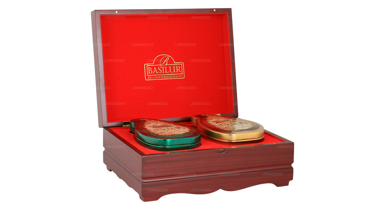 Basilur Wooden Presenter 2 in 1 "Island of Tea Wooden Presenter" (200g)