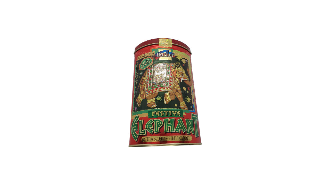 Battler Festive Elephant Fruit Cocktail Tin Caddy (100g)